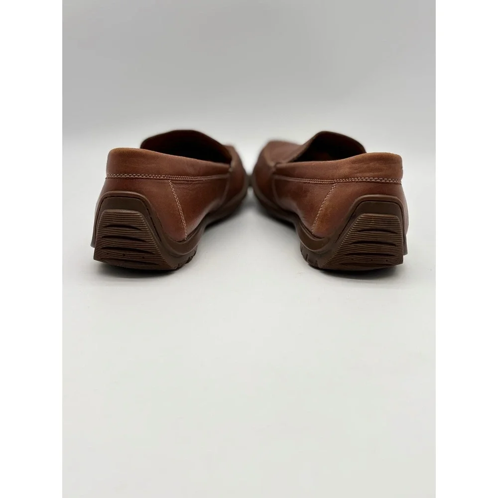 ECCO Mens Classic Moc 2.0 Brown Leather Driving Loafers Shoes Size 45 US 11-11.5